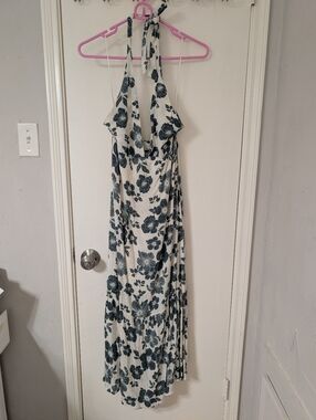 A&F Halter Floral Maxi Dress | XS